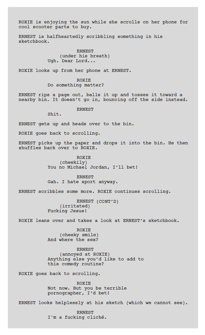 Script Excerpt 1